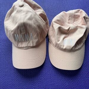 Rae Dunn Mama and Mini Matching Pink Caps